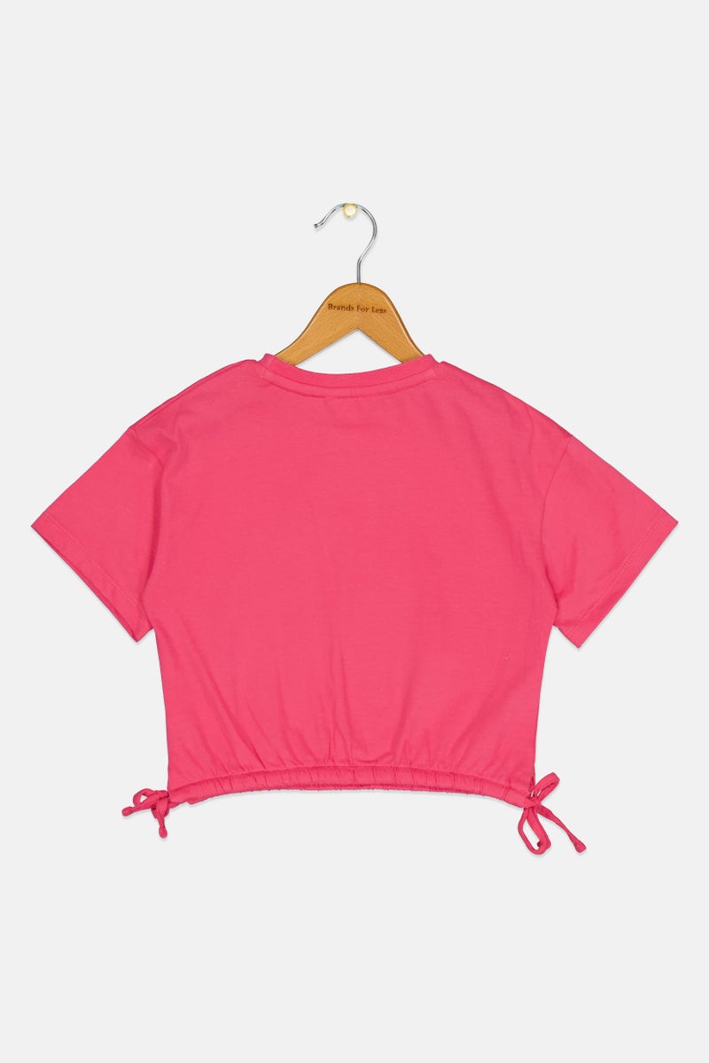 Hamleys Kids Girls Graphic Print Short Sleeve T-shirt, Pink - Image 3